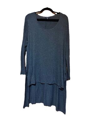 Lane Bryant Charcoal Layered Tunic Top